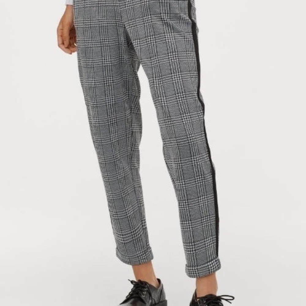H&M NWT Womens Trousers Pull On Pants Print